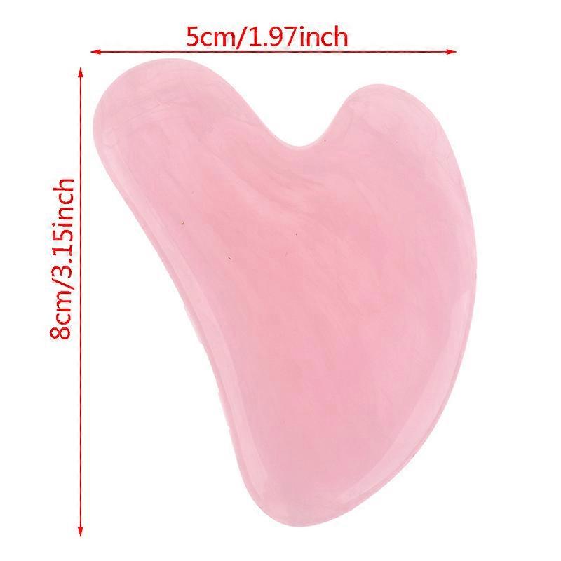 1pc Guasha Scraping Massage Scraper Face Massager Acupuncture Gua Sha Board Resin 7.8x5.4cm