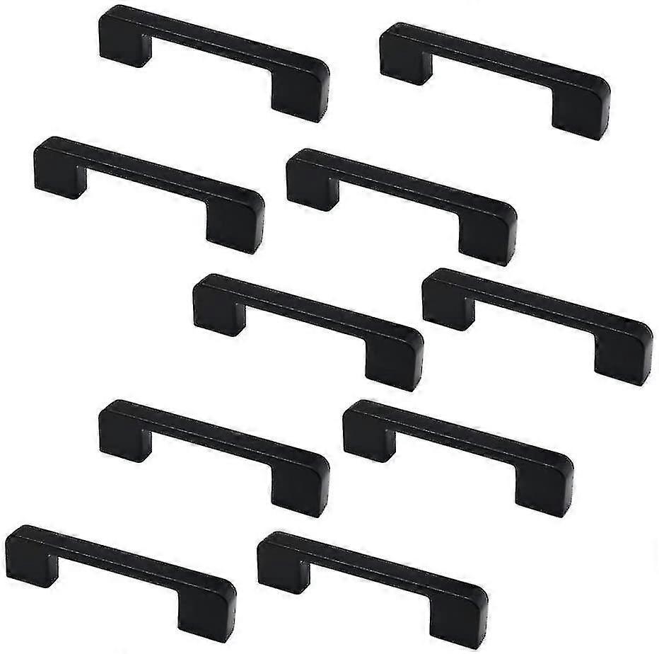Matte Black Cabinet Door Handle Drawer Pulls 106mm(10pcs)
