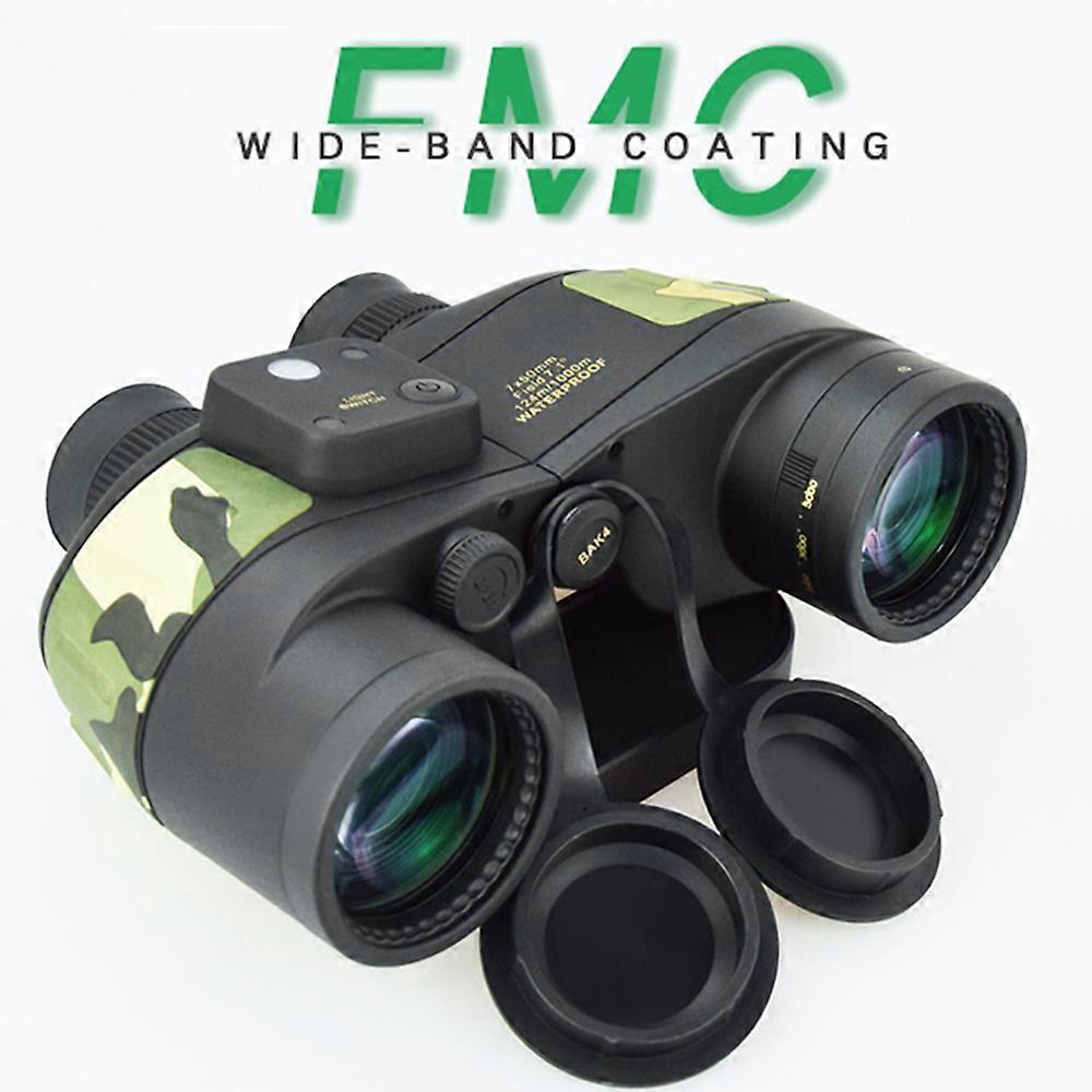 Military Nautical 7X50 Telescope Nitrogen Waterproof Powerful Binoculars for Hunting For Navy Coordinate Ranging Military Night
