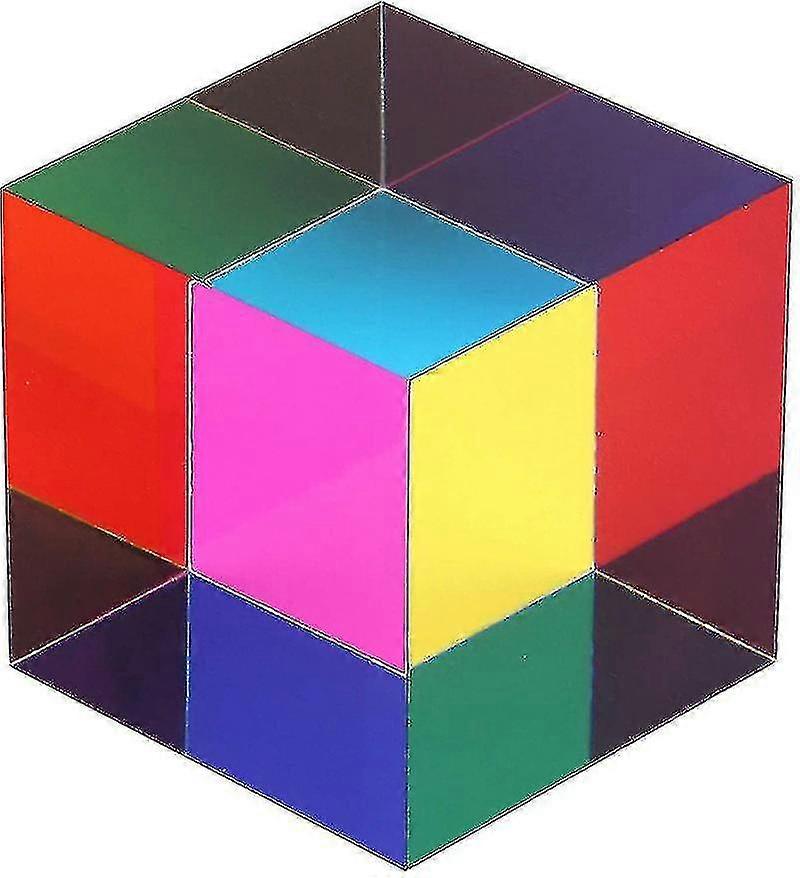 L40 Kbxlife Mixed Color Cube 47mm (1.9")cube For Home Or Office Toy Science Learning Cube Easter Prism Desktop Toy Home Ornament