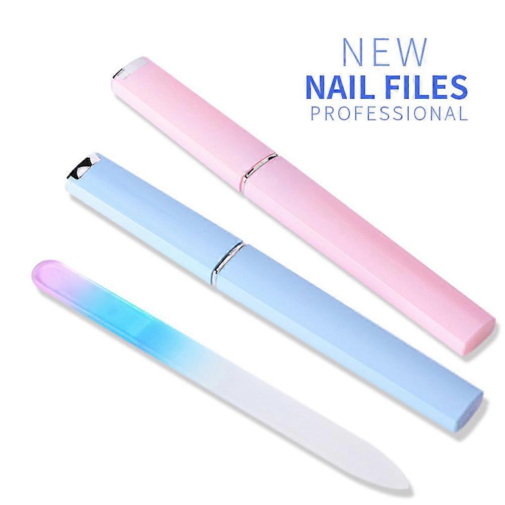Nail Files Crystal Glass Nail File Manicure Device Pro Polishing Sanding File Tool For Women Girl