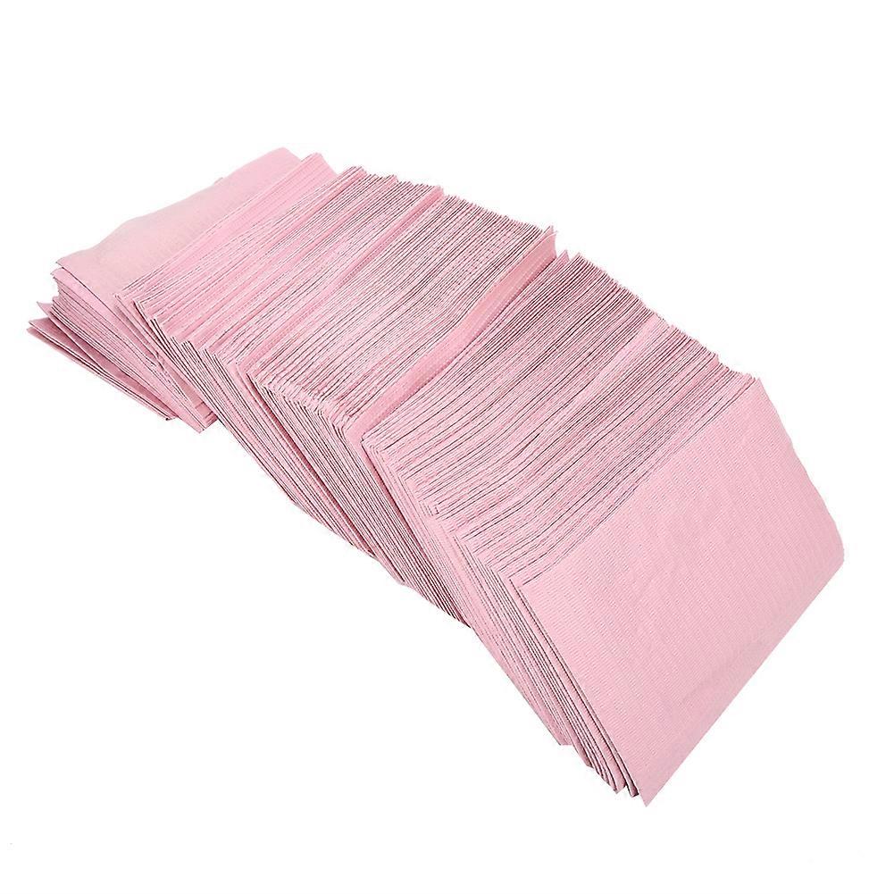 125pcs Disposable Dental Tablecloths Hygiene Mat Dental Tools AccessoryPink