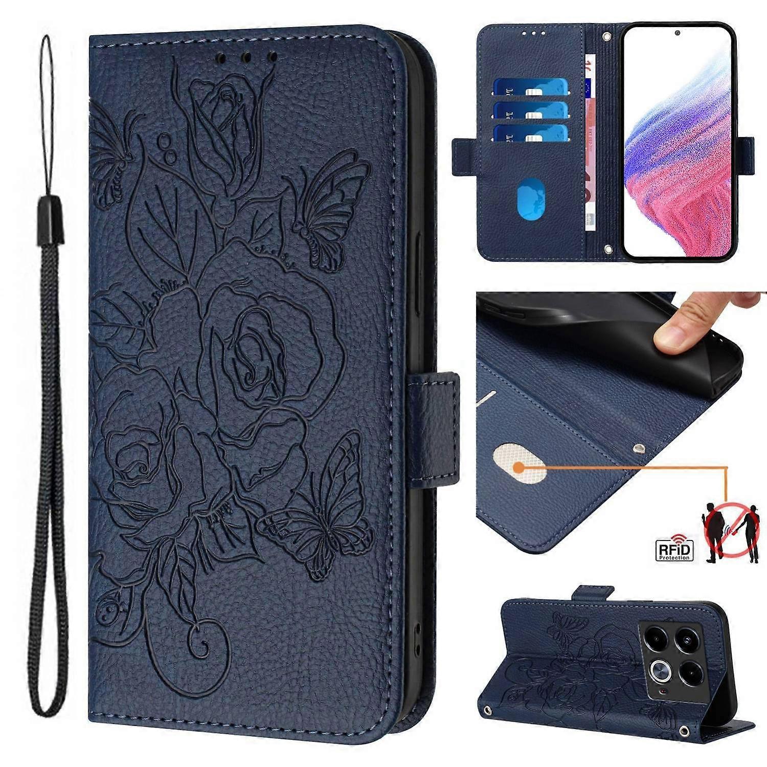 RFID Leather Case For Infinix Note 40 4G