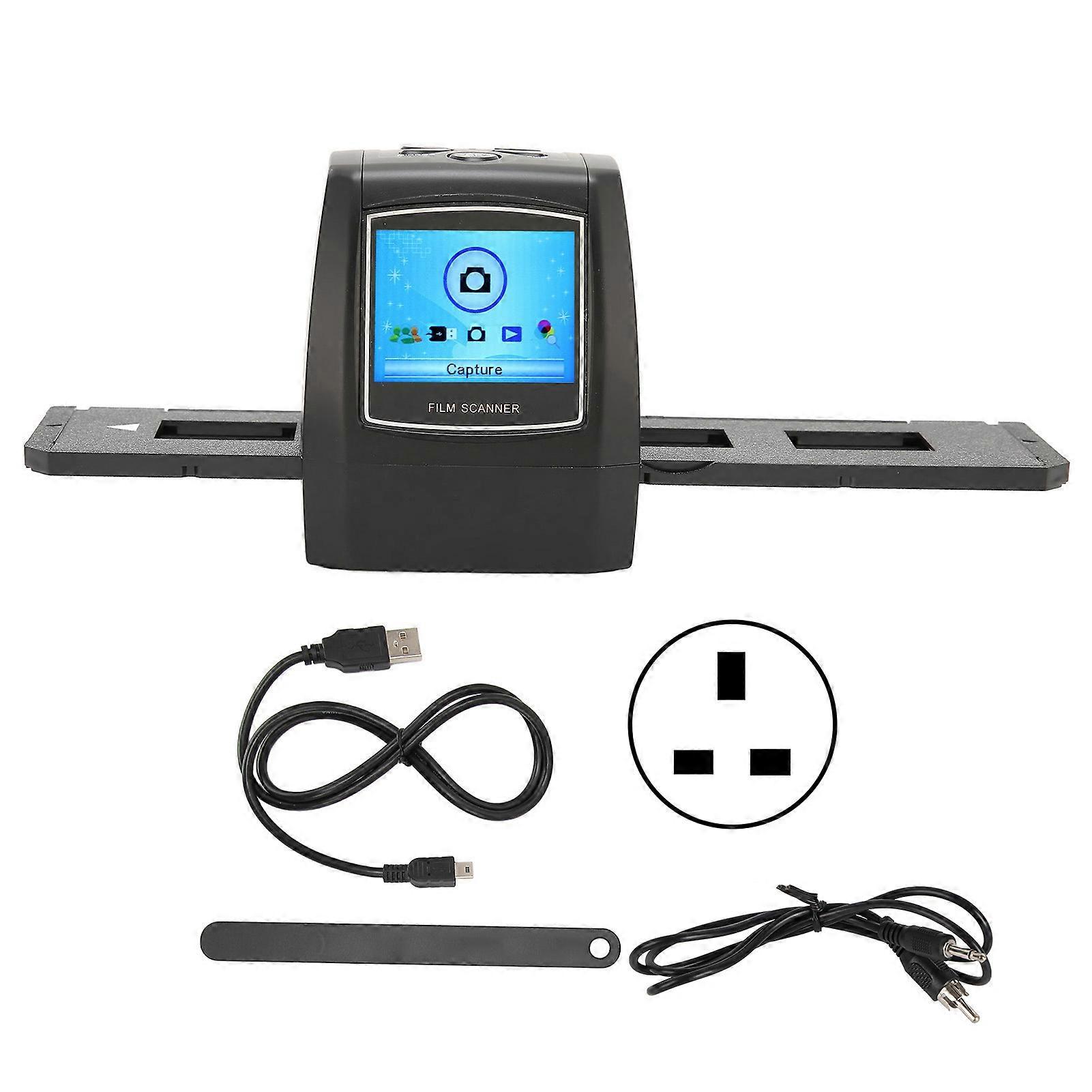 Μικρός φορητός ανιχνευτής ταινιών οθόνης 2.4in LCD για το βρετανικό βούλωμα 100?240V ταινιών διαφανειών 35mm 135mm