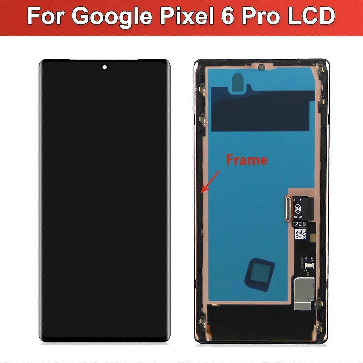 Super AMOLED LCD With Frame For Google Pixel 6 Pro LCD For Google Pixel 6Pro GLUOG G8VOU Display Screen Touch Digitizer Assembly