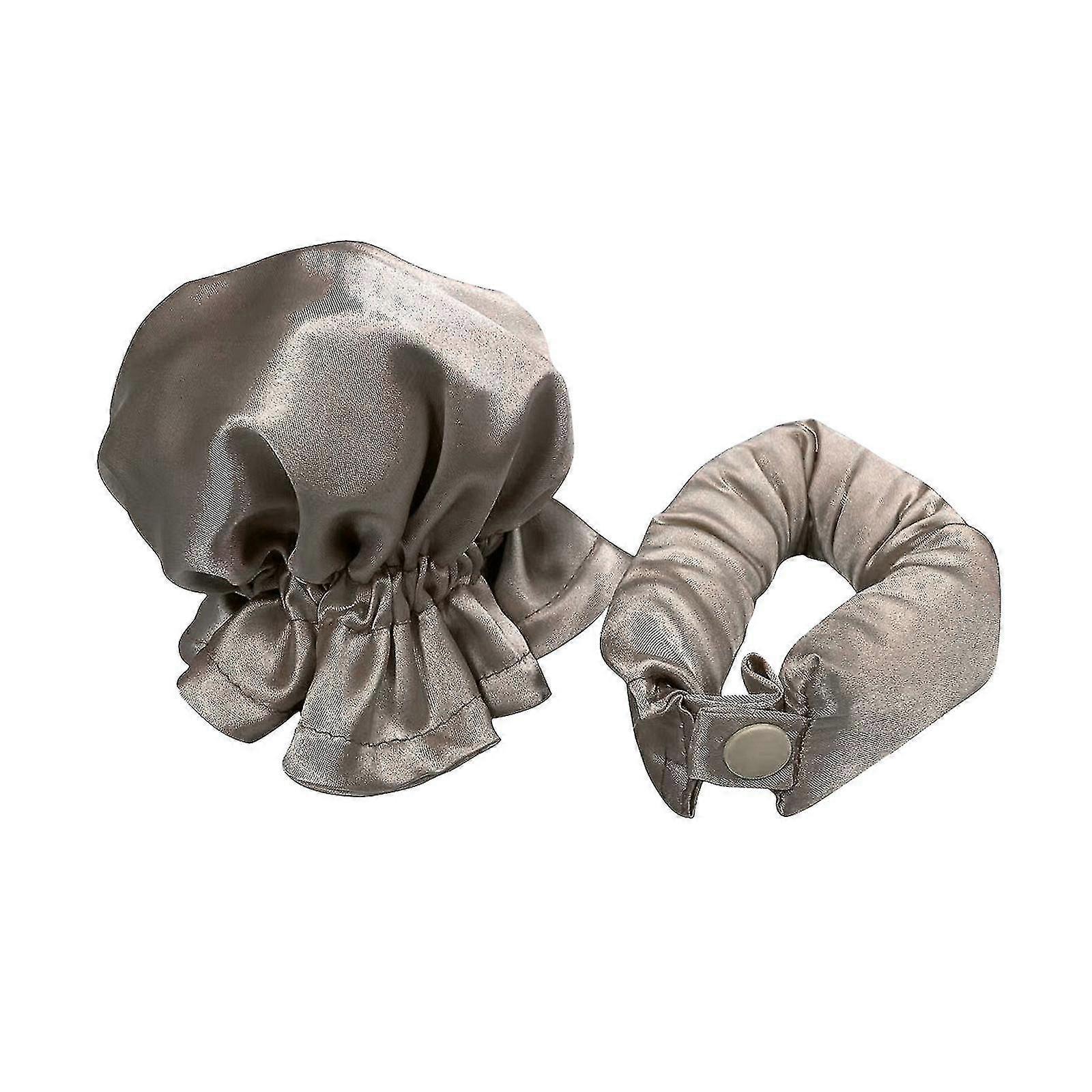 Satin Heatless Curling Set - Bâton de curling + couverture de cheveux bouclés, artefact de cheveux bouclés Big Wave Sleep Lazy Person - Snngv TAO