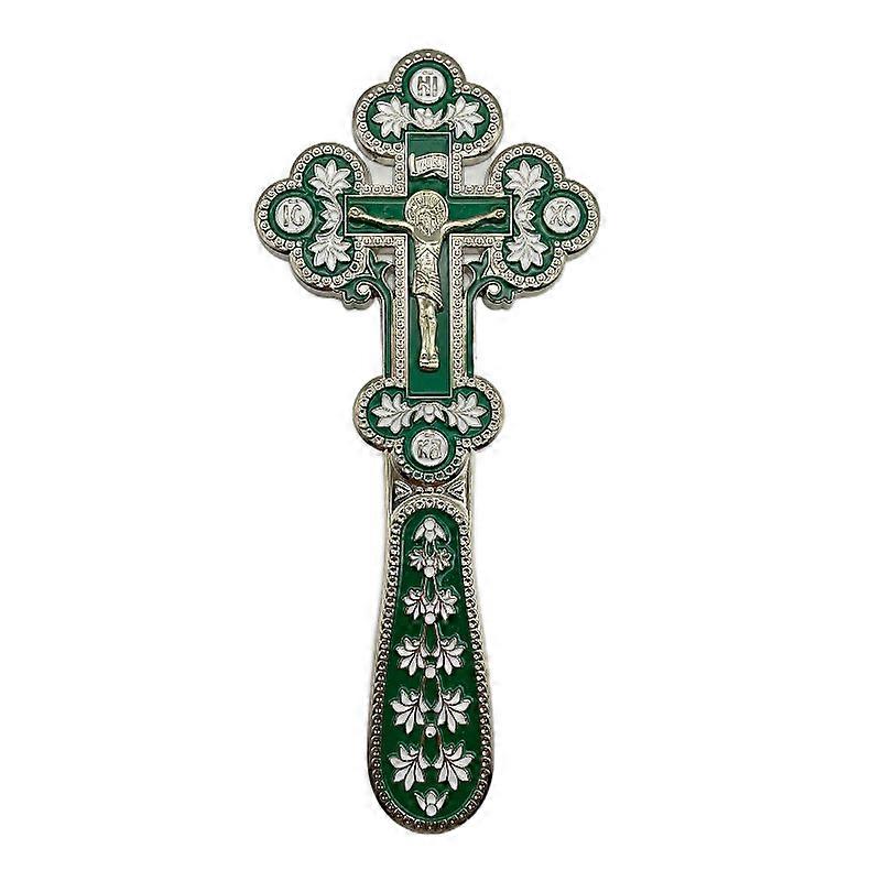 HaKeLai Meilleures Salutations 2021 Croix de bénédiction orthodoxe Décoration d’église Croix orthodoxe Croix Ornement Décor catholique Croix de main orthodoxe