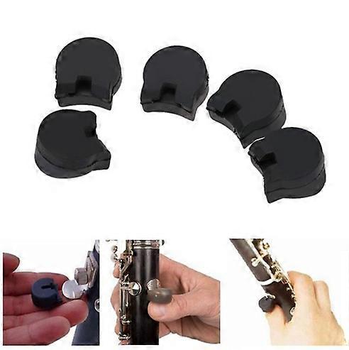 5PCS (Black) Standard Clarinet Thumb Rest, Clarinet Oboe Clarinet Finger Rest, Hand Rest Finger Rests Accessories Finger Slide Set