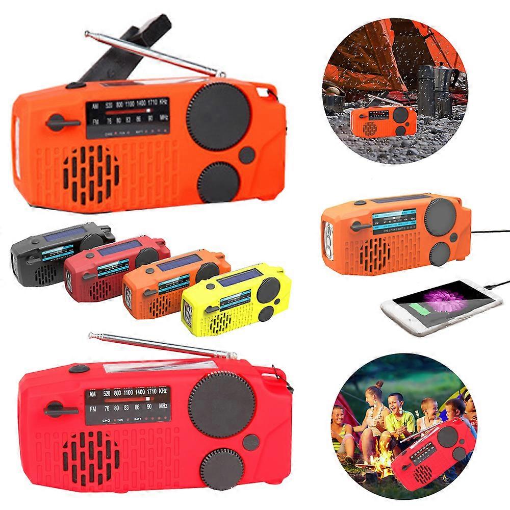 Radio Solar Hand Crank Charging Radio Self Powered Flashlight Led mergency Reading Lamp