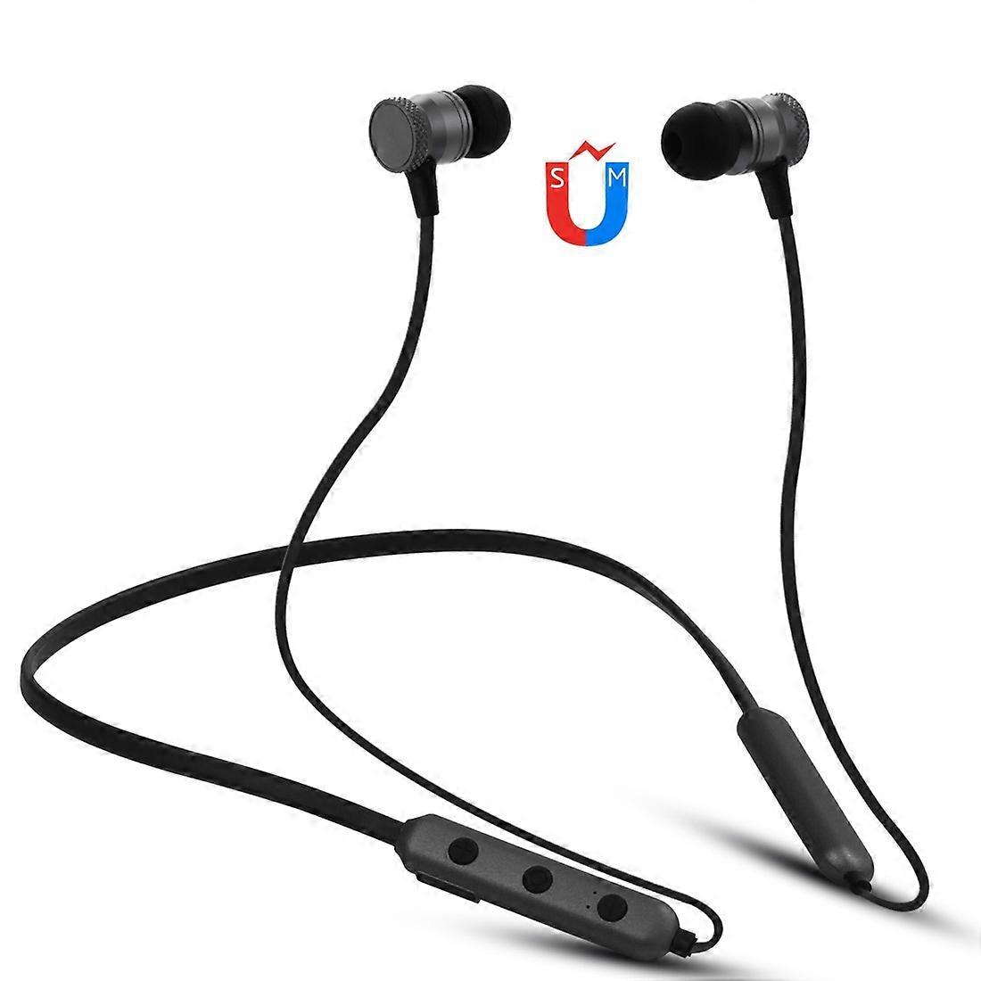 Bluetooth 4.2 Hanging Neck Design Bluetooth Headset, Support Music Play & Switching & Volume Control & Answer