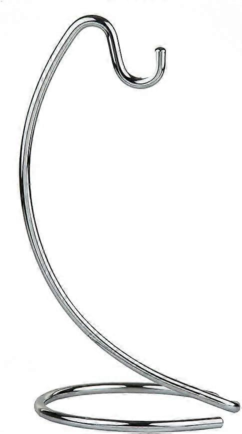 Rustfri forkromet stål banantræ - Robust metalkrog - Cirkulær base - Satin nikkel finish