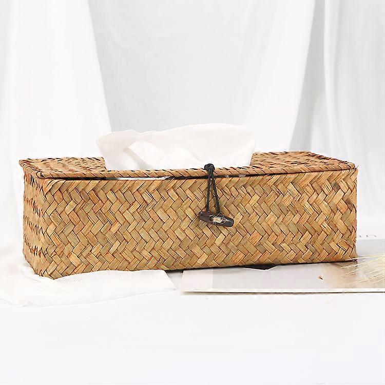 Decorative Napkin Holder Rectangular Woven Tissue Box Holder