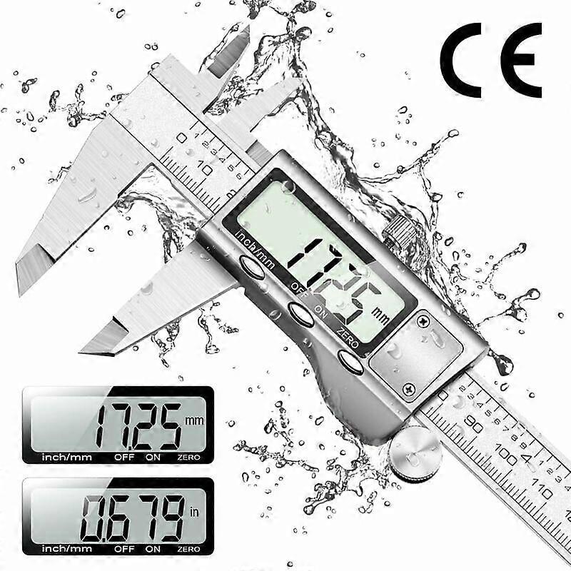 Calibro digitale a corsoio - Calibro digitale in acciaio inox IP54 150 mm Strumento di misura