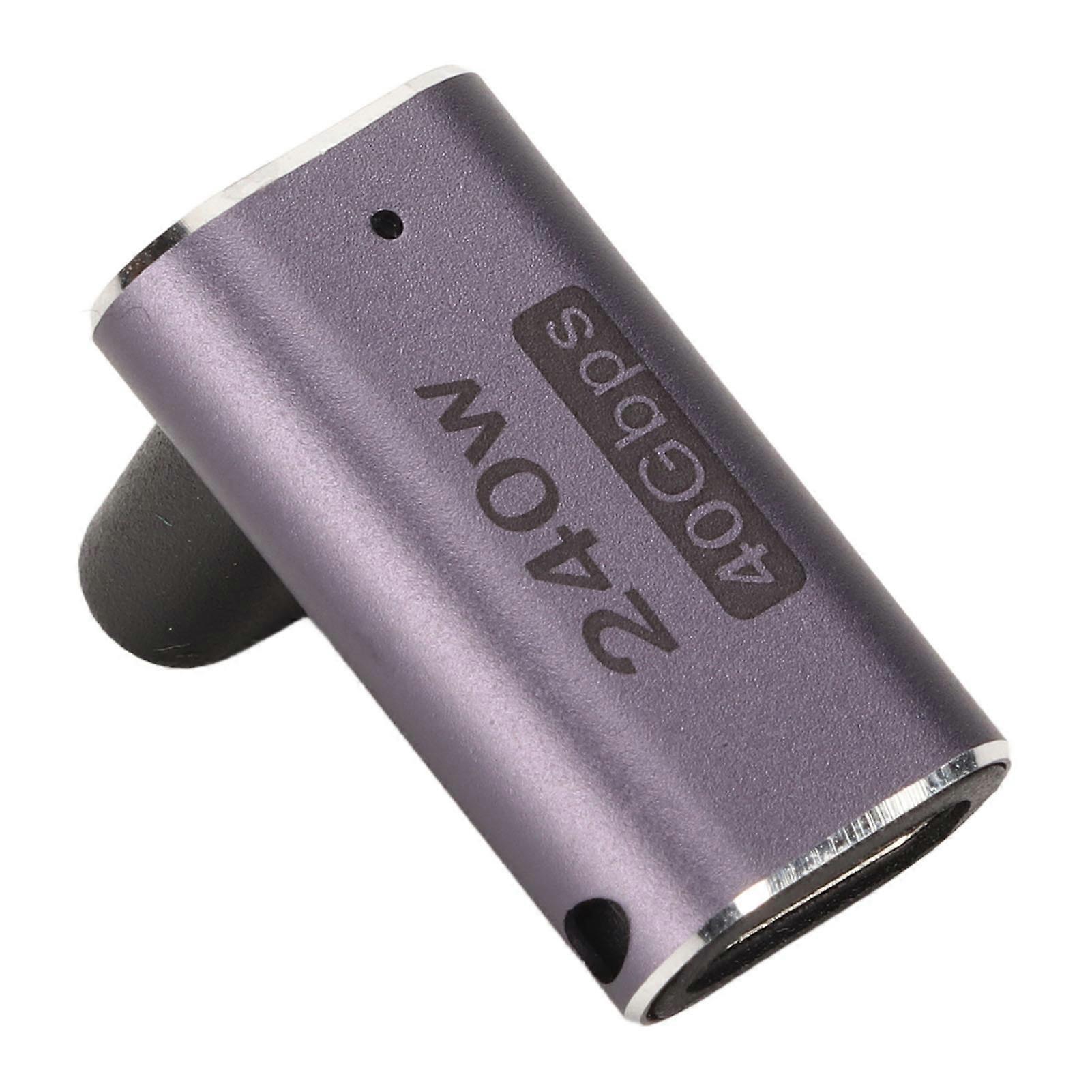 Type C Adapter USB4.0 8K 40Gbps PD240W Fast Charging Right Angle Female to Female Portable