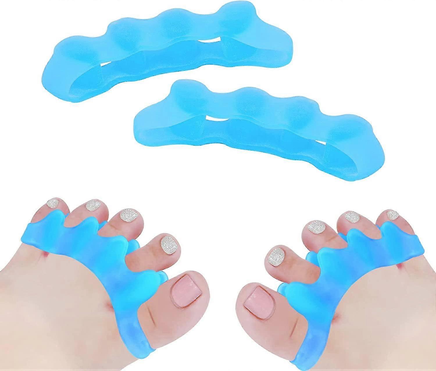 Toe Separator, Soft Gel Toe Spacers for Overlapping Toes, Hallux Valgus Correction