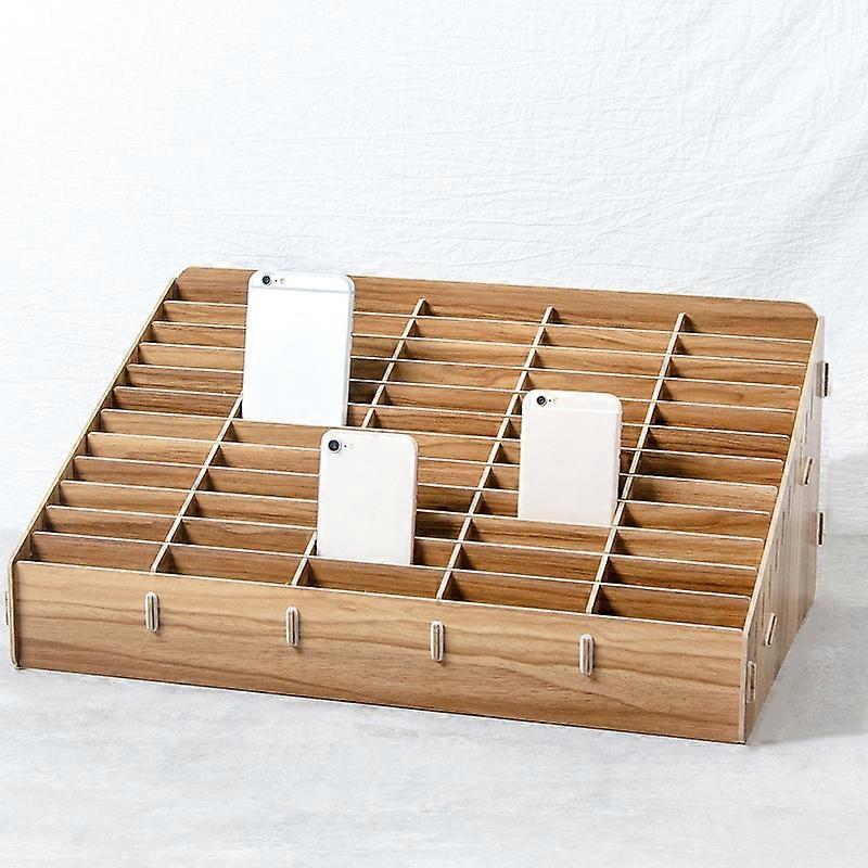 Multifunctional Desktop Shelf, Style:  60 Grids (Walnut) 60 Grids (Walnut)