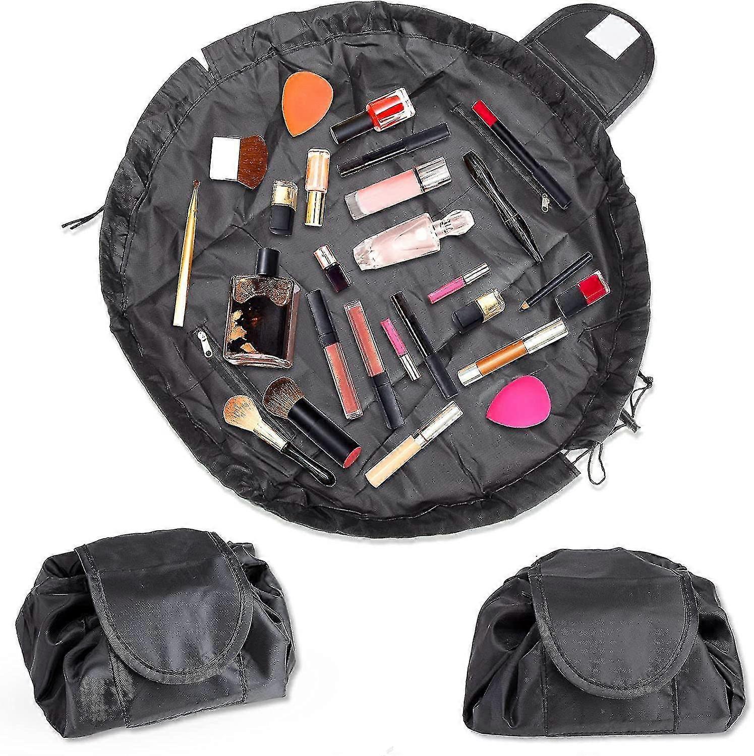 Lazy Drawstring Makeup Bags Large Capacity Waterproof Travel Portable Cosmetic