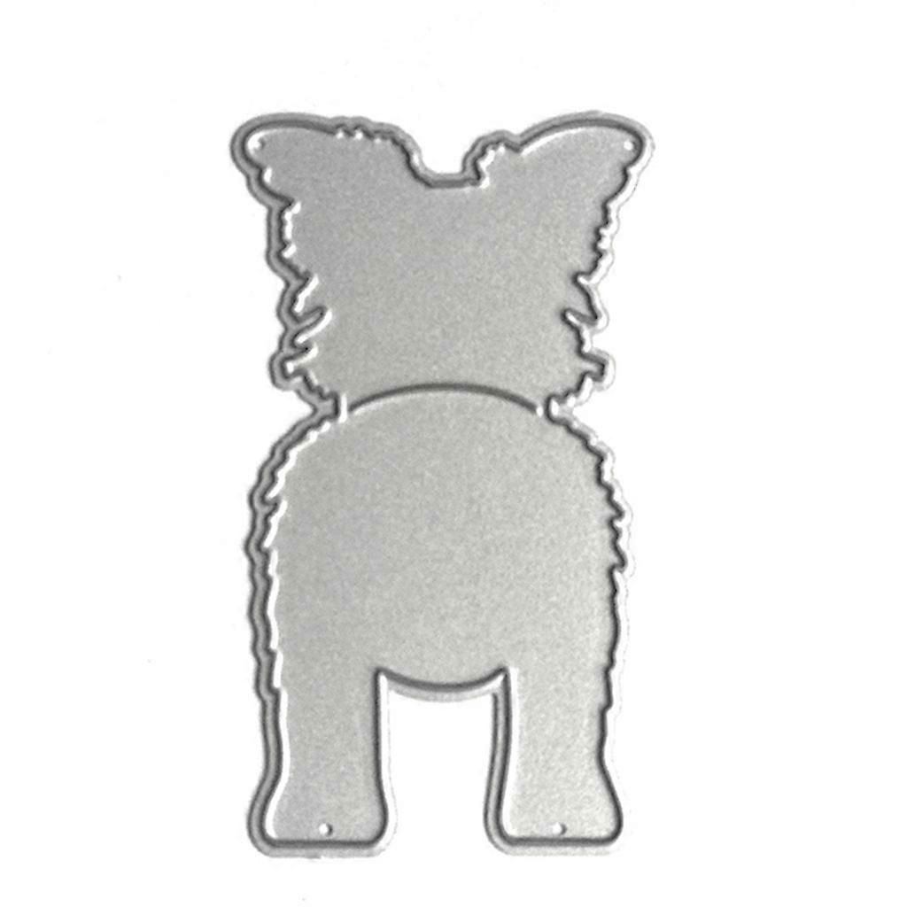 Cute Puppy Back Mold DIY Embossing Stencil Scrapbooking Mould