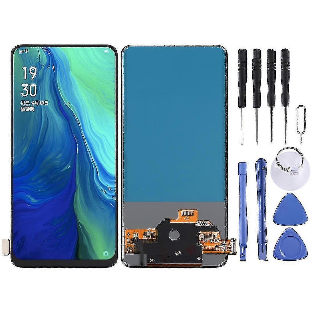 デジタイザーフルアセンブリを備えたOPPO Renoと互換性のあるTFT LCDスクリーン(指紋識別なし)