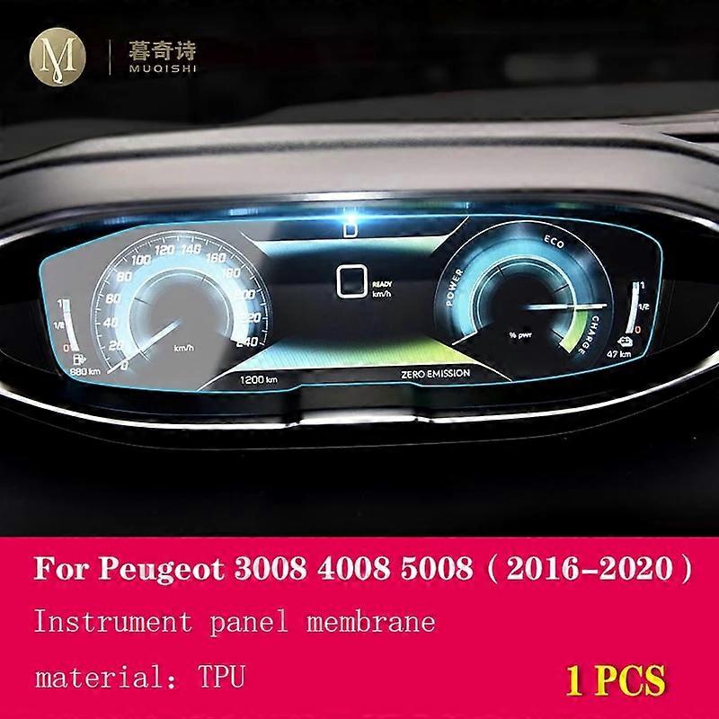εσωτερική διακόσμηση αυτοκινήτων Για Peugeot 3008 4008 5008 2016-2023 Εσωτερικό αυτοκινήτου Μεμβράνη πίνακα οργάνων Οθόνη LCD Προστατευτική μεμβράνη TPU Ανακατασκευή κατά των γρατσουνιών