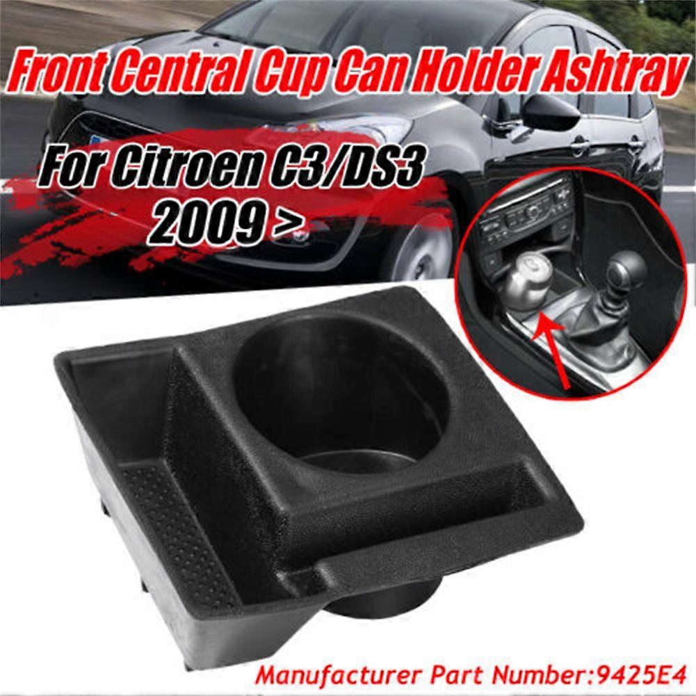3 i 1 bil drycker kopphållare för Citroen C3 DS3 2009 + Center Console Askkopp Dryckesställ förvaringsbricka Interiörtillbehör - Dryckeshållare