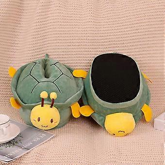 Cute Turtle Slippers Anime Plush Slippers Home Cotton Shoes Warm