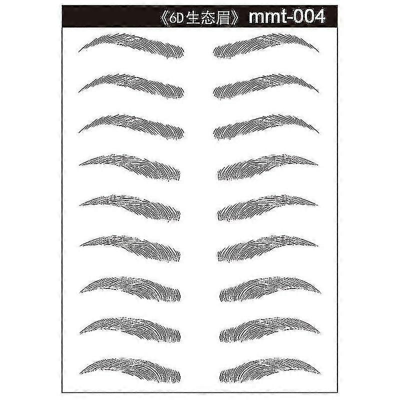 4d Hair-like Eyebrow, Tattoo Sticker, False Eyebrows, Waterproof Makeup