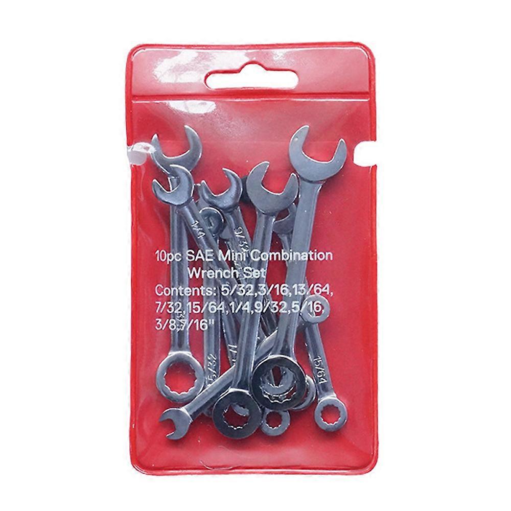 10pcs Mini Spanner Wrenches Set Explosion-proof Pocket Spanner Wrenches Hand Tool British Metric Type Optional