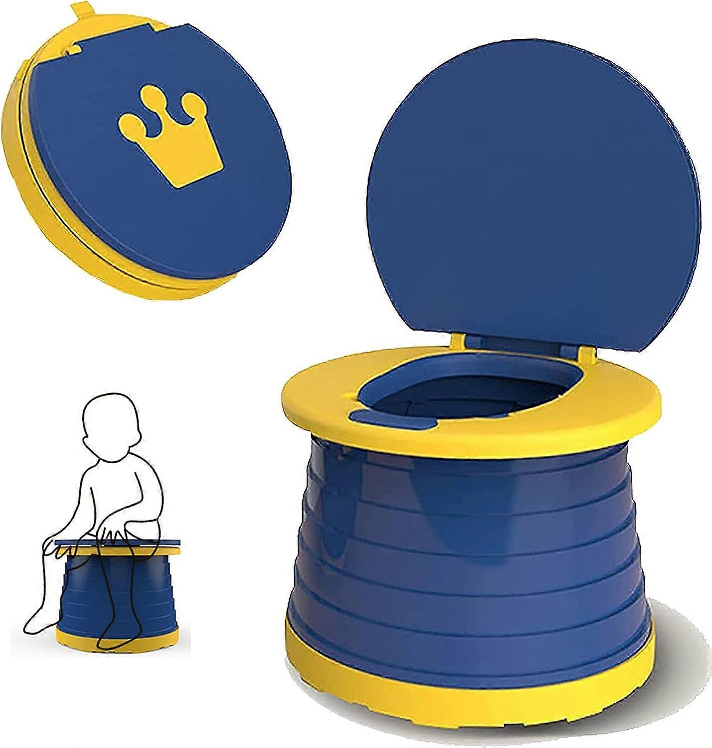 Travel Potty Seat 3-in-1 Portable Potty Trainer Foldable Potty Training Seat Toilet for Kids with A Steady Backrest Design Lightweight WC Trainer for