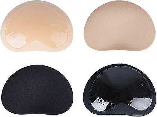 2 Pairs Self Adhesive Bra Insert Pad Silicone Invisible Heart Push-up Pads Breast Enhancer Bikini filler For any Cup