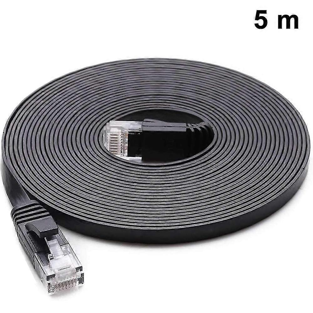 Cat6 Flat Shielded Rj45 Ethernet Patch Network Cable Plated Plug Stp Wires For High Speed Computer Router Ethernet Lan Networking