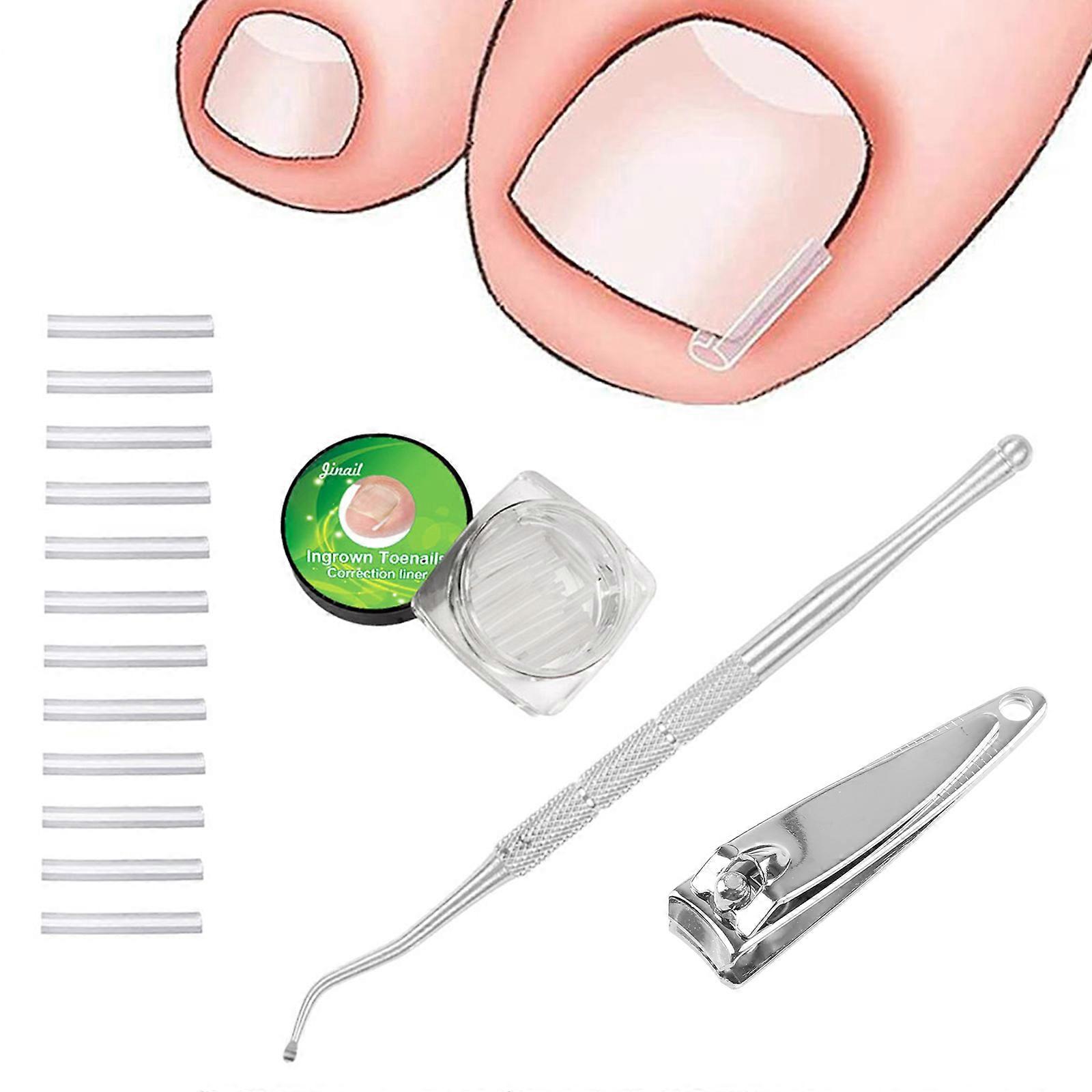 Professional Ingrown Toenail Clean Kit Clipper Corrector Liner Lifter Thin