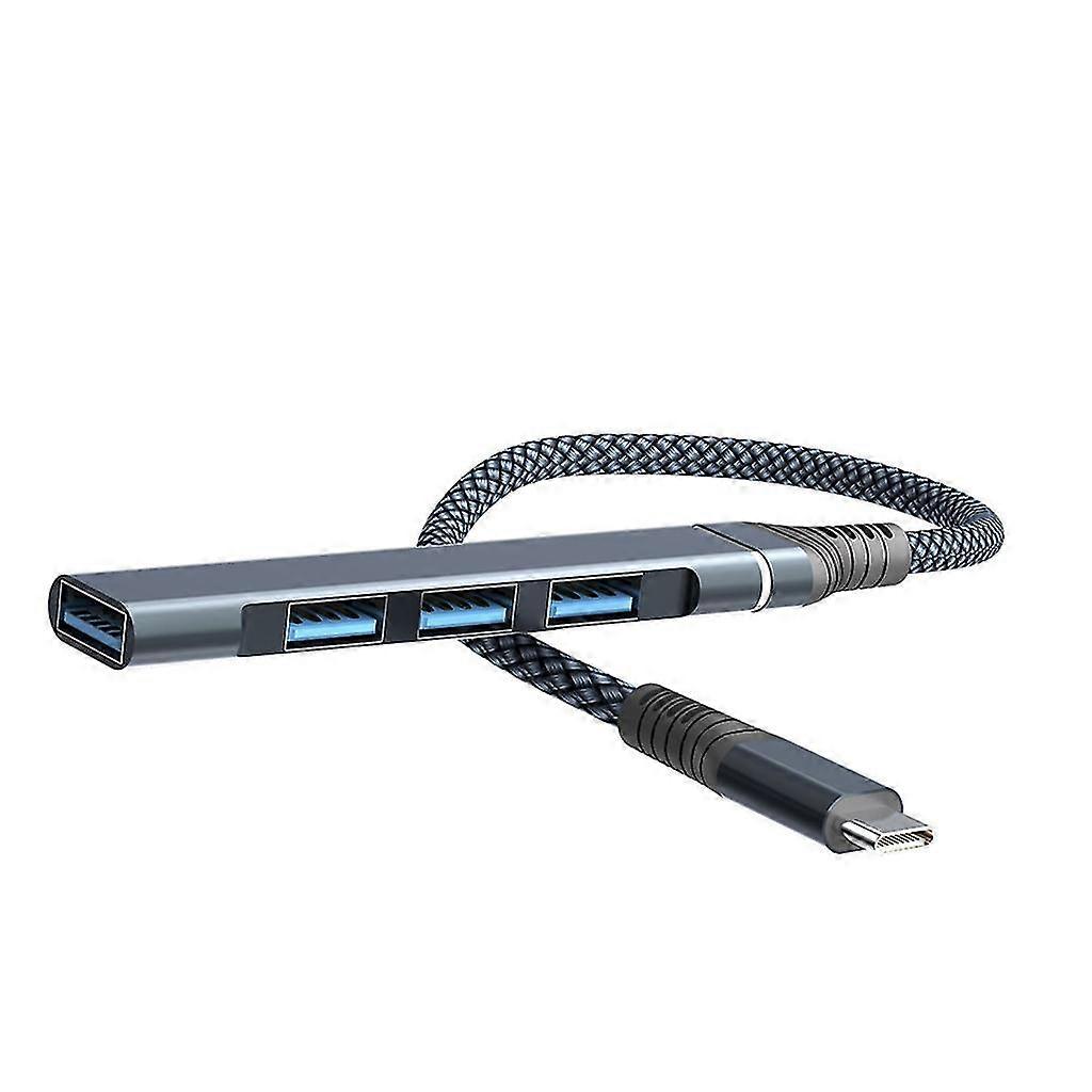 USB Hub High Speed 4 Port USB 3.0 Hub Type C Splitter 5Gbps for PC Computers