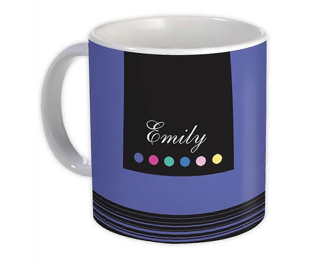Gift Mug: Purple Personalized Custom Name Art