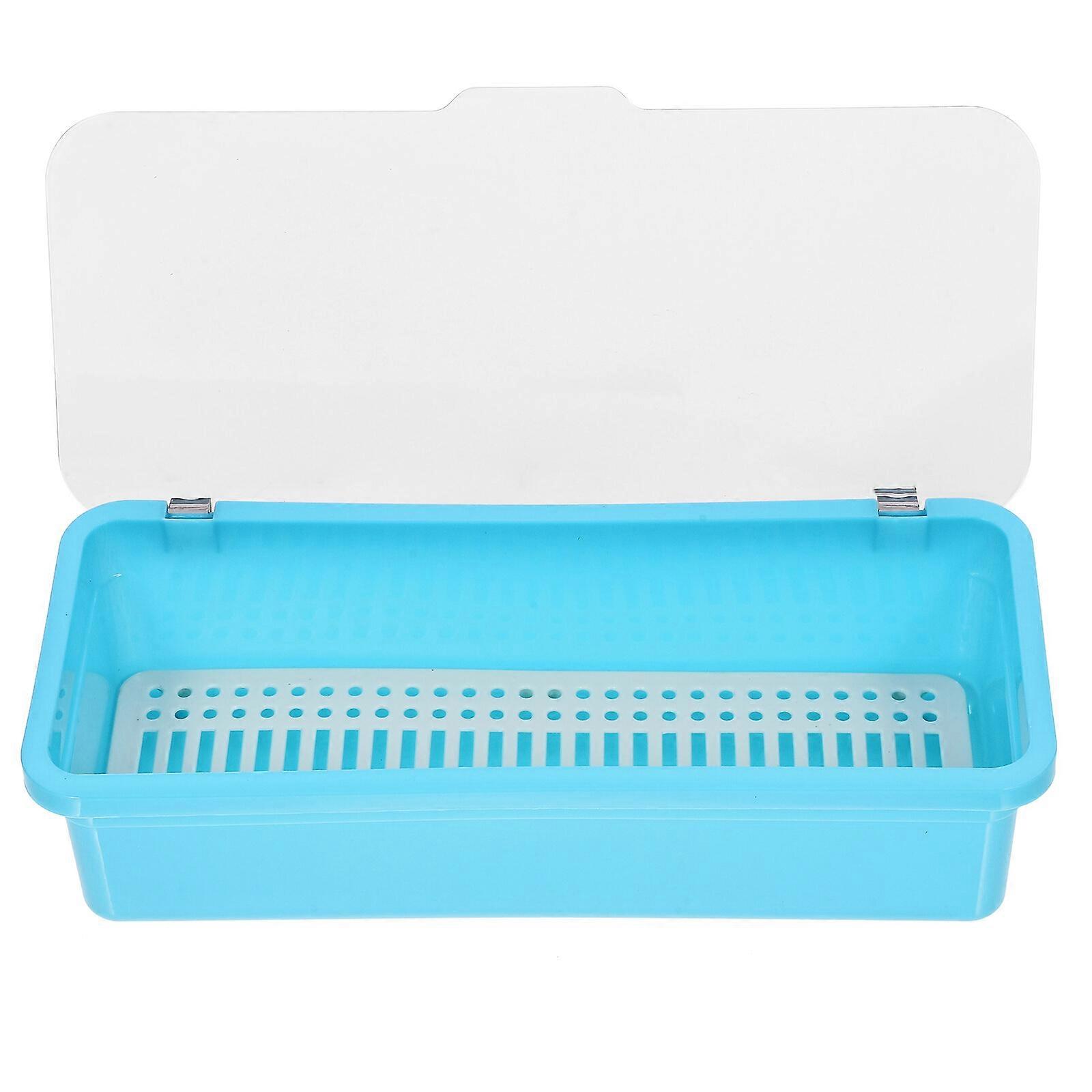 Plastic Utensil Holder Tableware Chopsticks Boxsilverware Drying Board Box