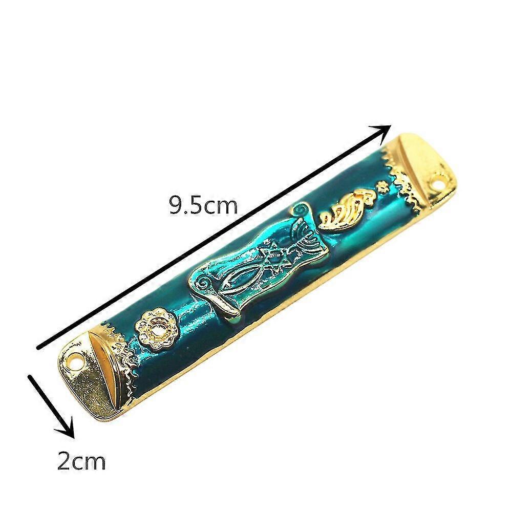 18 Lane Mezuzah Holy Land Market Shma For Door Metal Jewish Mezuza 犹太礼品光明节教堂纪念品 TW