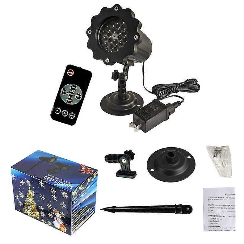Weihnachtsprojektorlichter, SUNNEST 3D Dynamic Snowflake Landschaftslampe, Anpassen der Bildgeschwindigkeit und des Timings, großflächige Abdeckung, Innen- und Außendekoration