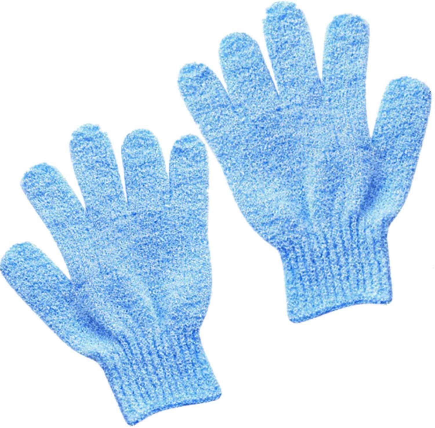 1 Paar Badetuchhandschuhe blau * 2
