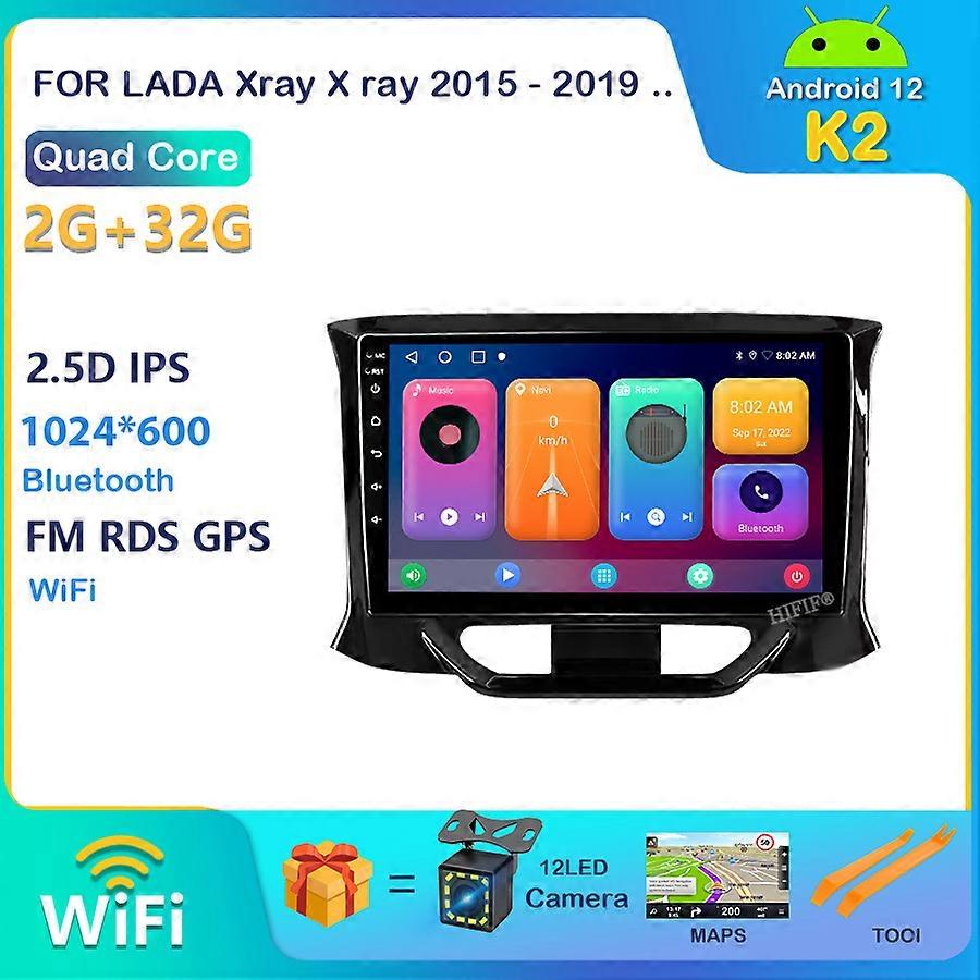 Android 12 Car Radio for LADA X Ray Xray 2015 - 2019 Multimedia Player 2 Din Navigation GPS Carplay No 2din 2 din dvd