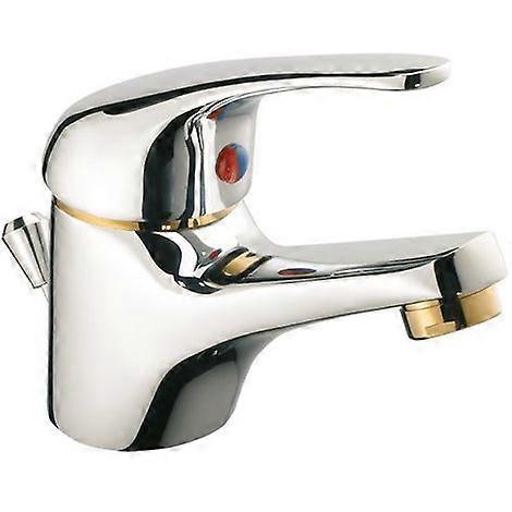 Chrome/Gold Washbasin Mixer