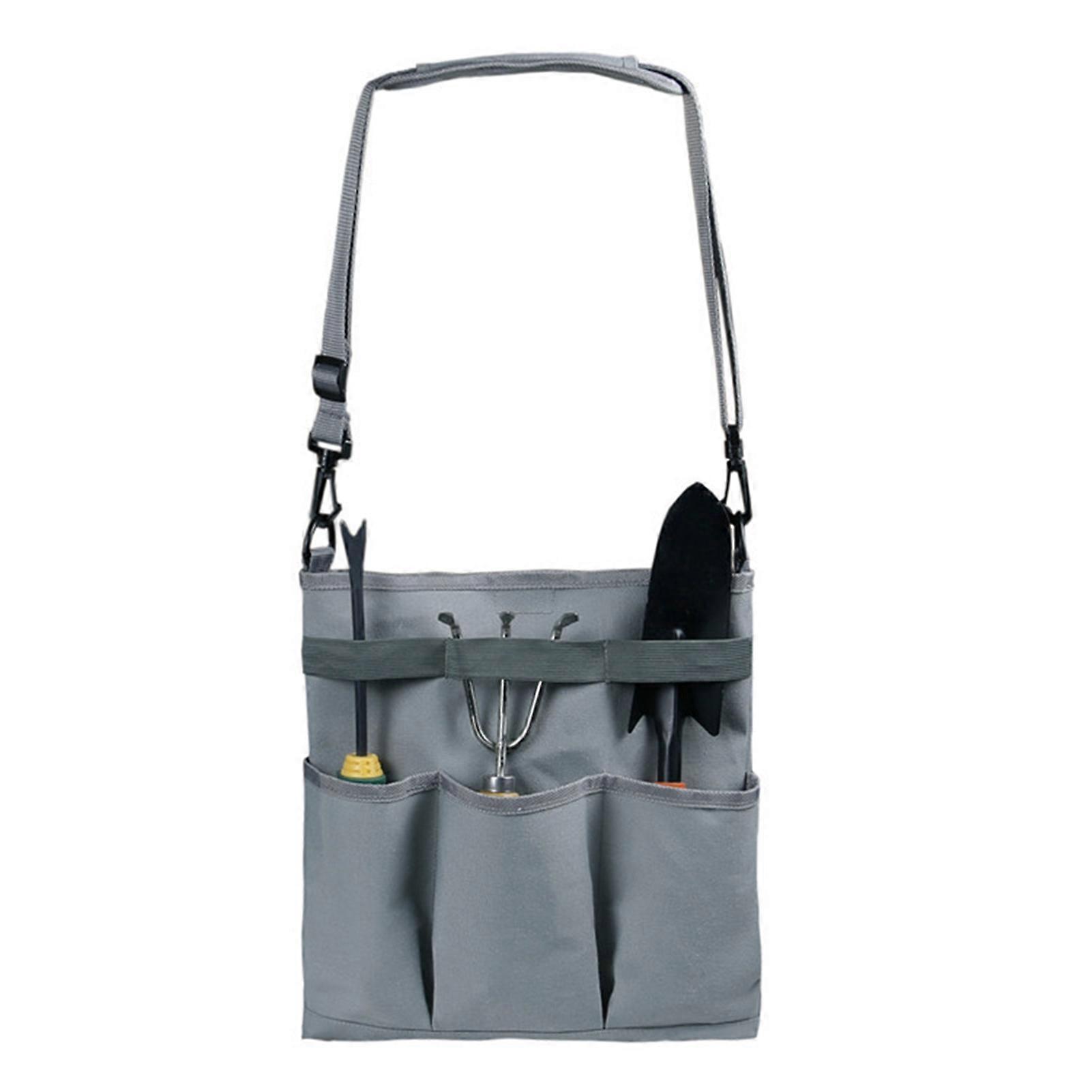 Garden Tool Storage Bag Multi-functional 3 Pockets Canvas Creative Hand Tools Bag for Outdoor Qinhai