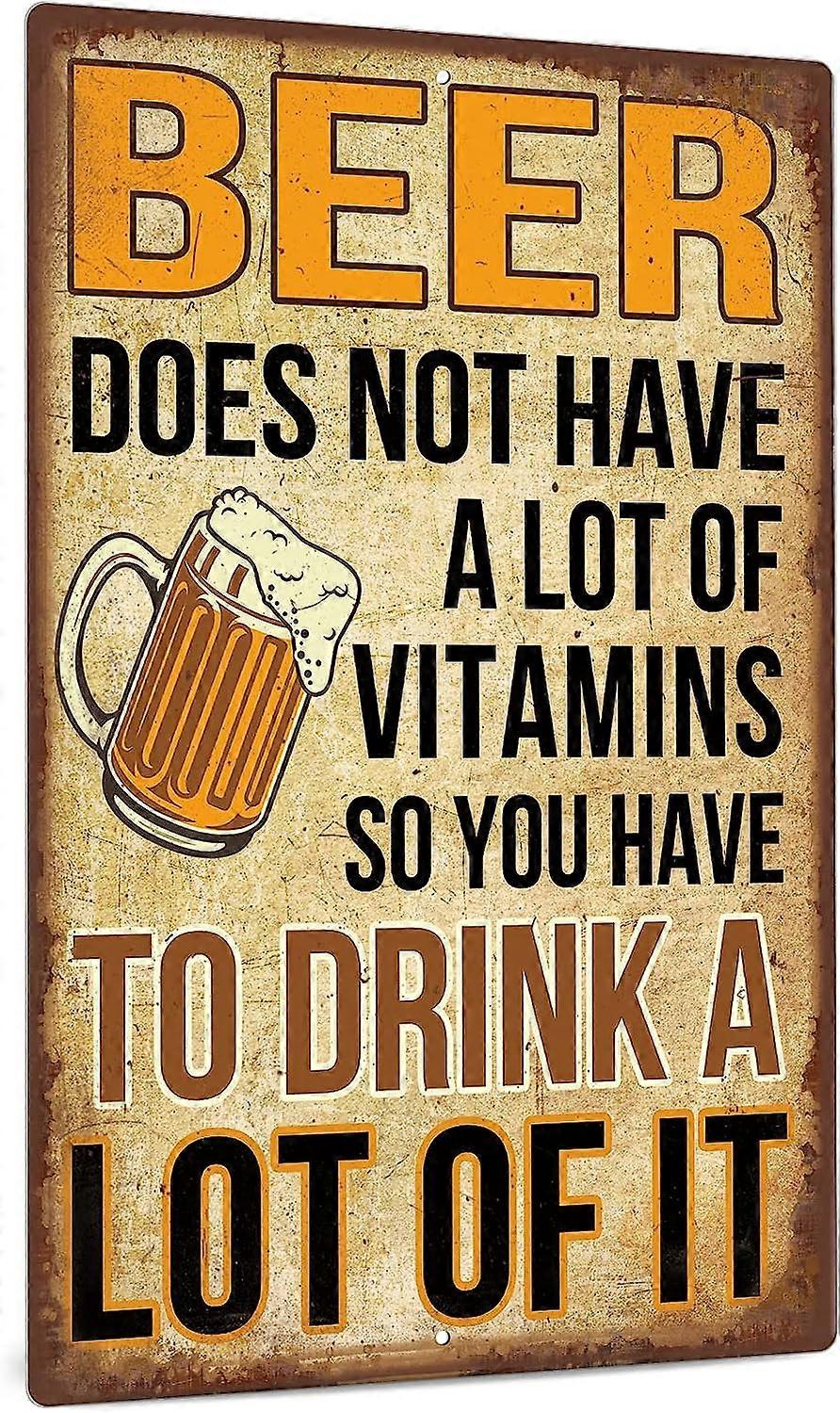 علامة سخرية مضحكة ، قلت لنفسي أنني يجب أن أتوقف عن شرب ديكور الحائط ، معدن ألومنيوم 12 × 8 بوصة
