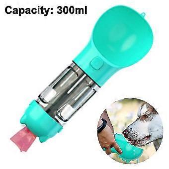 3 In 1 Dog Water Bottle, Cup Waste Bags Dispenser Leak Proof For Hiking Outdoors.