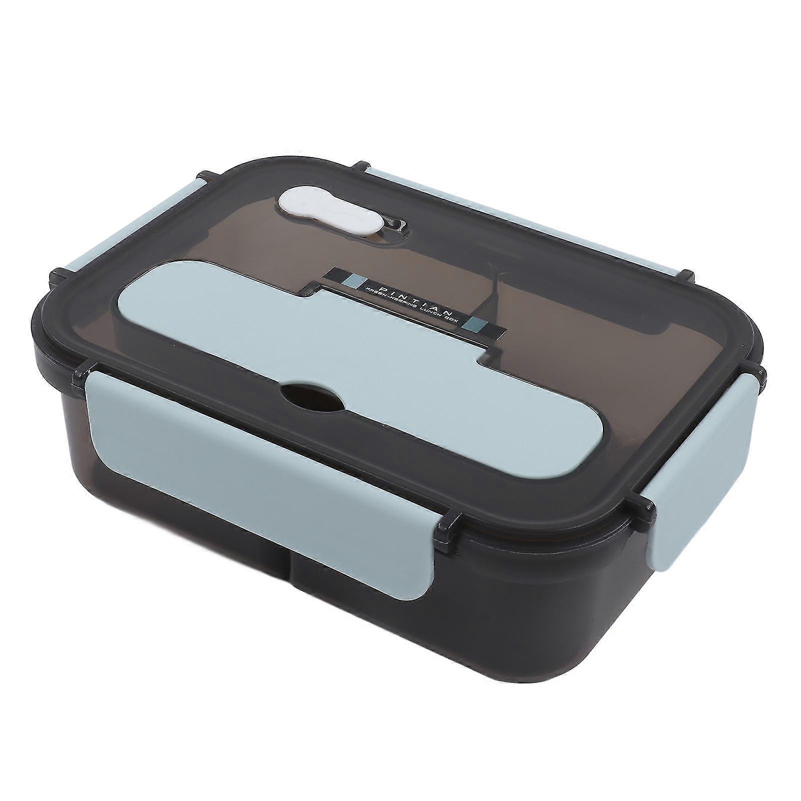 Large Capacity 1100ml Bento Boxes with 2 Compartments for Home School Office Students Workers