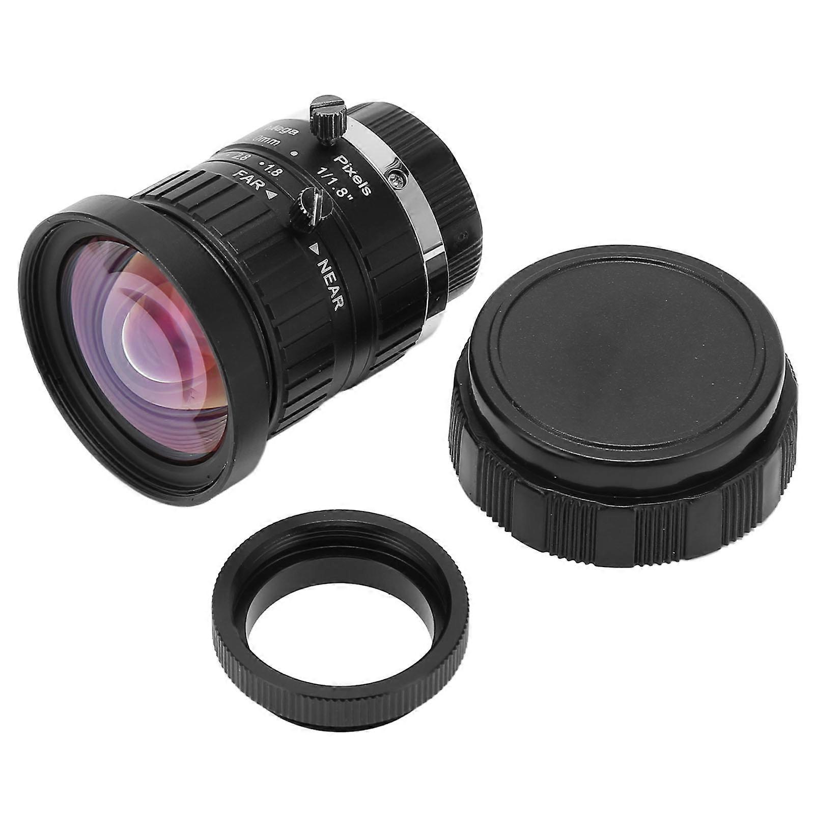 4mm C Mount Lens 10MP Low Distortion Manual Aperture Industrial Camera Lens for Machine Vision and Inspection Systems