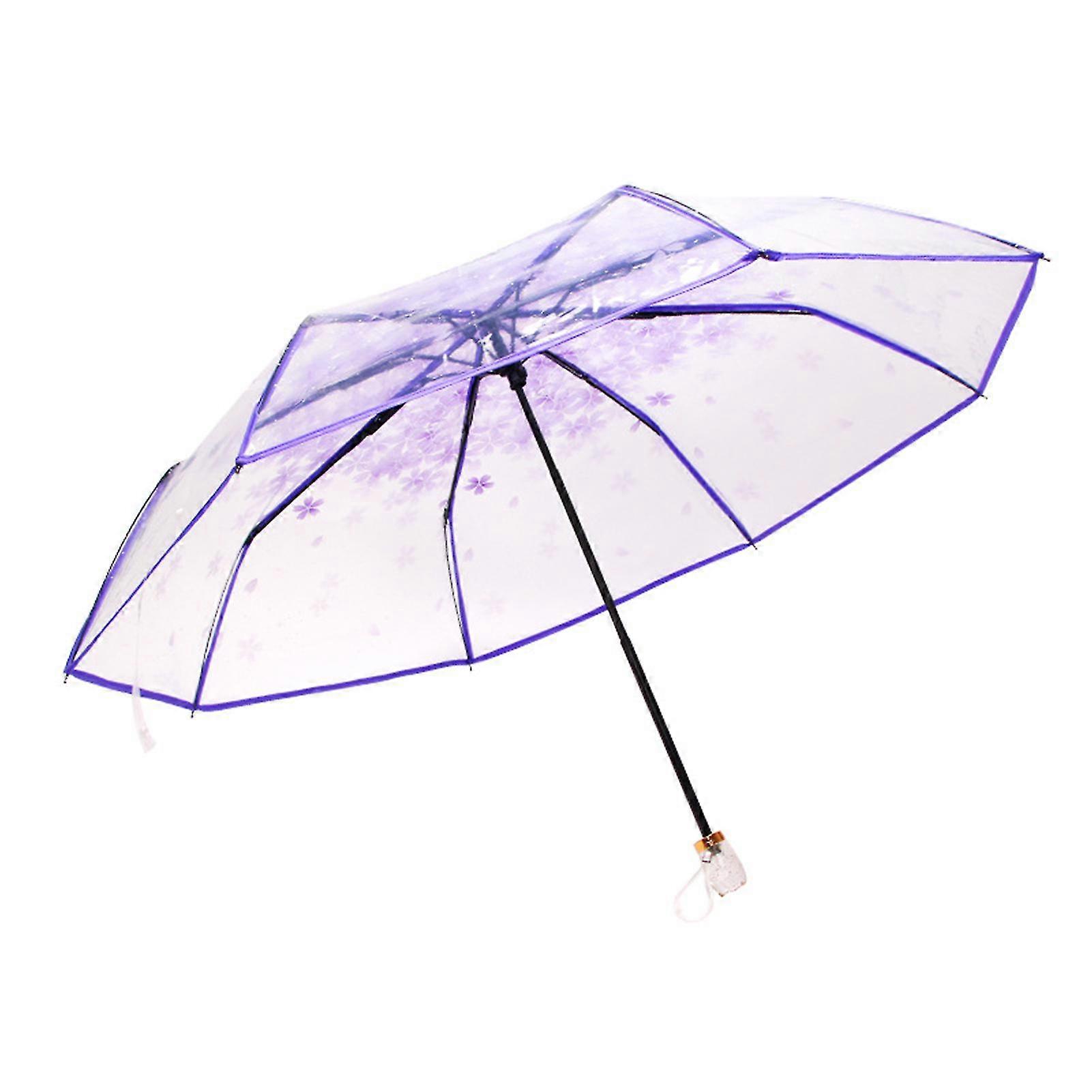 Transparent utomhus hållbart fällbart parasoll