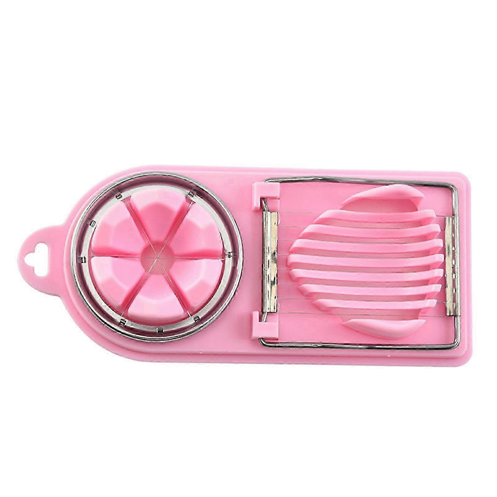 Multifunctional Egg Slicer Cutter 2 in 1 Egg Cutter Stainless Steel Fruit Slicer For Kitchen