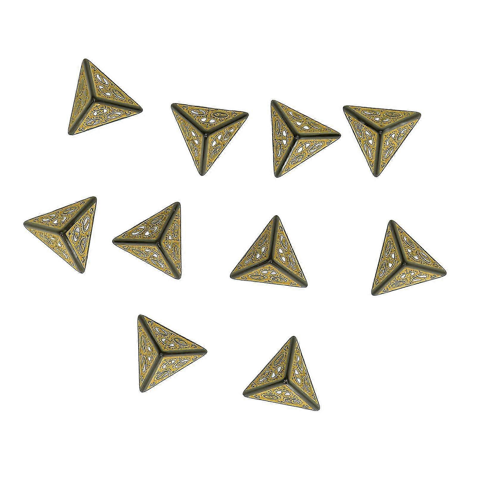 Acrylic Polyhedral Dice Set - 10pcs for DND RPG Board Gaming