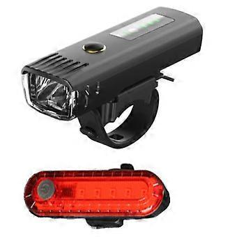 Fahrradbeleuchtung - USB wiederaufladbare, ultrahelle Fahrradbeleuchtungssets vorne und hinten - 4 Lichtmodi mit Tageslichtsensor - Einfach zu montieren und zu montieren LED-Fahrradlicht