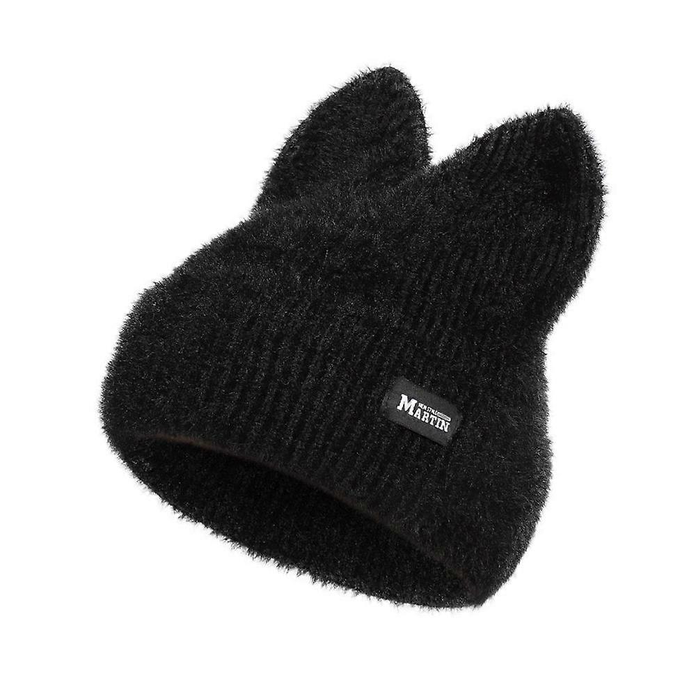 Leuke kat oor muts, kat oor winter hoed